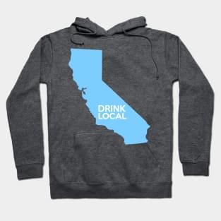 California Drink Local CA Blue Hoodie